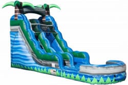 15 FT Blue Lagoon Single Lane Slide