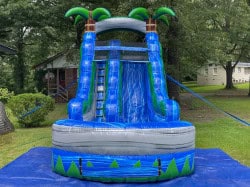 15 FT Blue Lagoon Single Lane Slide