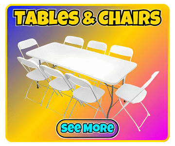 Table and chair rentals in Mountain Brook, AL for parties and events.
